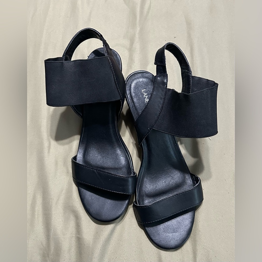Lane Bryant Black Wedges